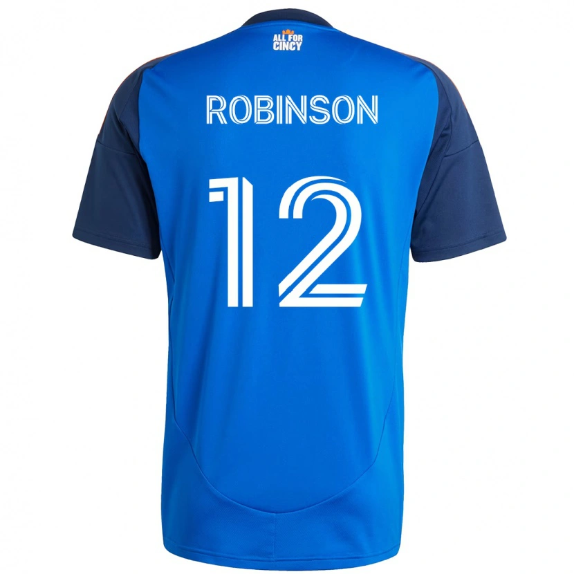 Danxen Kvinder Miles Robinson #12 Hvid Blå Orange Hjemmebane Spillertrøjer 2025/26 Trøje T-Shirt