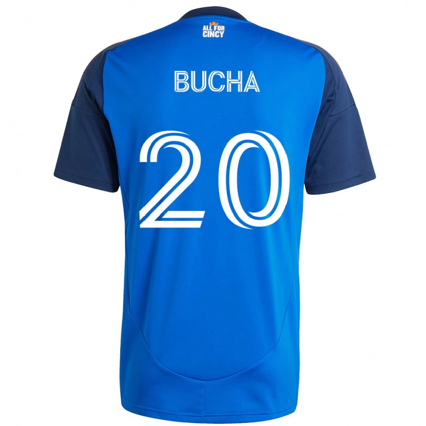 Danxen Kvinder Pavel Bucha #20 Hvid Blå Orange Hjemmebane Spillertrøjer 2025/26 Trøje T-Shirt