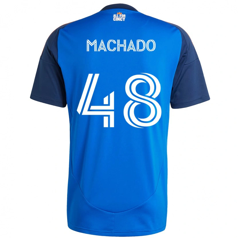 Danxen Kvinder Juan Machado #48 Hvid Blå Orange Hjemmebane Spillertrøjer 2025/26 Trøje T-Shirt