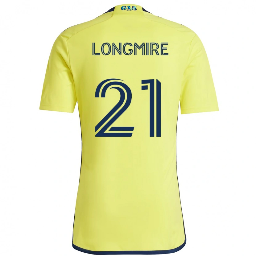 Danxen Kvinder Ahmed Longmire #21 Marineblå Gul Hjemmebane Spillertrøjer 2025/26 Trøje T-Shirt