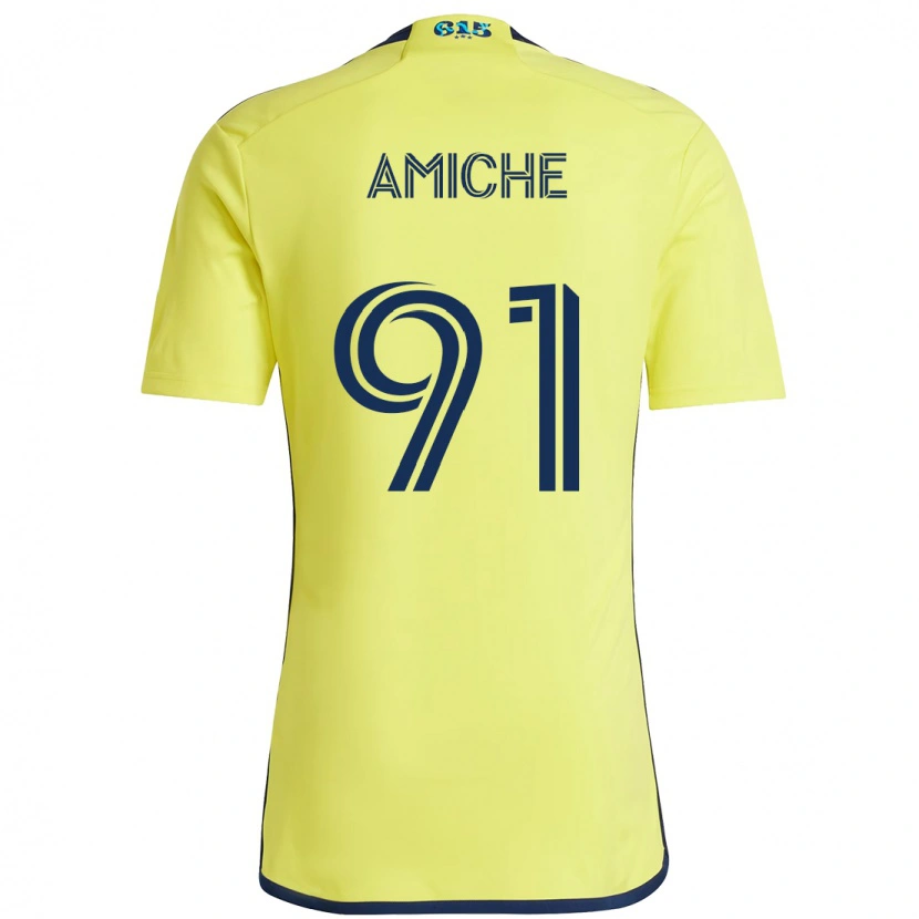 Danxen Kvinder Kemy Amiche #91 Marineblå Gul Hjemmebane Spillertrøjer 2025/26 Trøje T-Shirt