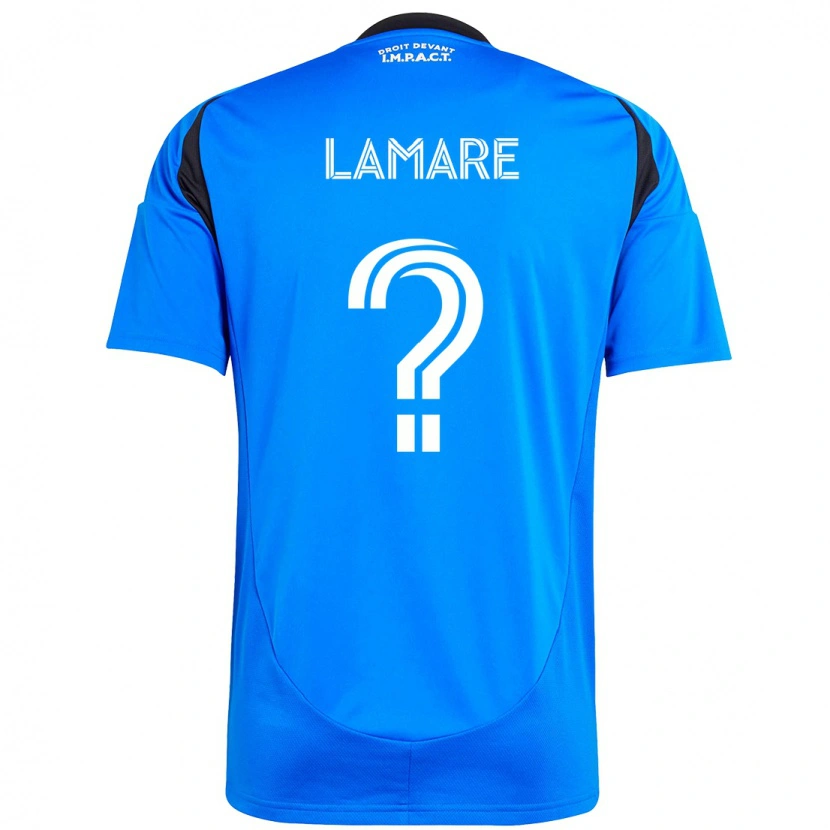 Danxen Kvinder Samuel Lamare #0 Himmelblå Mørkeblå Hjemmebane Spillertrøjer 2025/26 Trøje T-Shirt