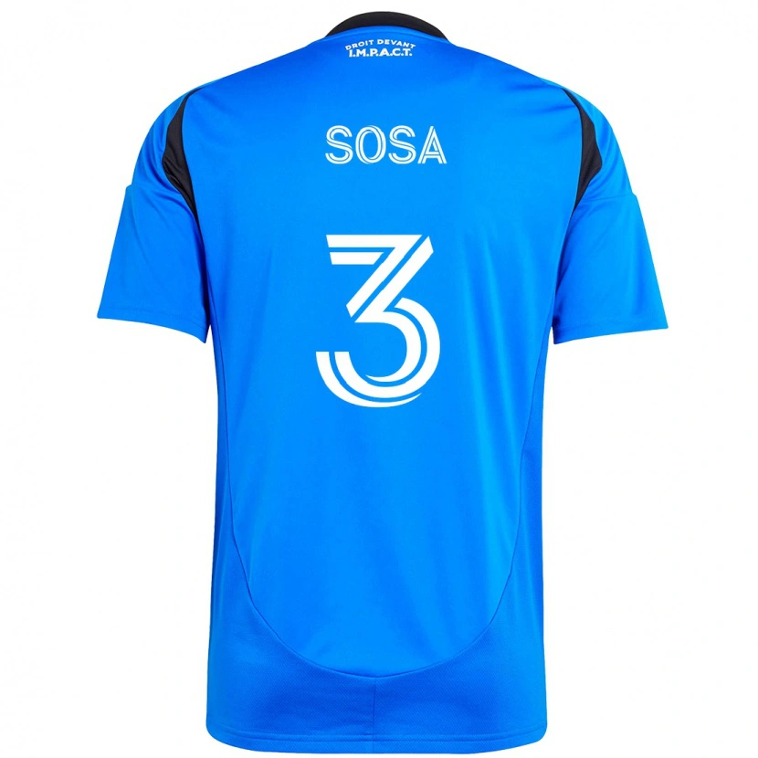 Danxen Kvinder Joaquín Sosa #3 Himmelblå Mørkeblå Hjemmebane Spillertrøjer 2025/26 Trøje T-Shirt