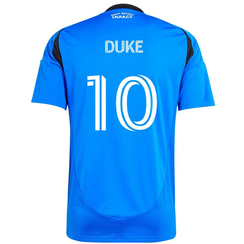 Danxen Kvinder Bryce Duke #10 Himmelblå Mørkeblå Hjemmebane Spillertrøjer 2025/26 Trøje T-Shirt