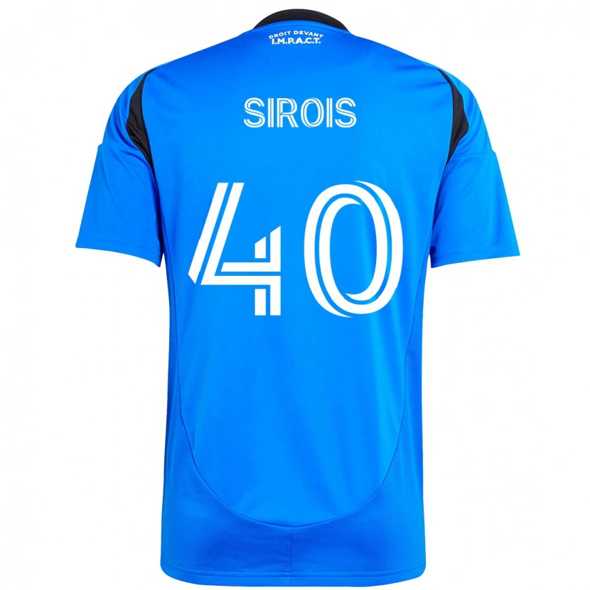 Danxen Kvinder Jonathan Sirois #40 Himmelblå Mørkeblå Hjemmebane Spillertrøjer 2025/26 Trøje T-Shirt