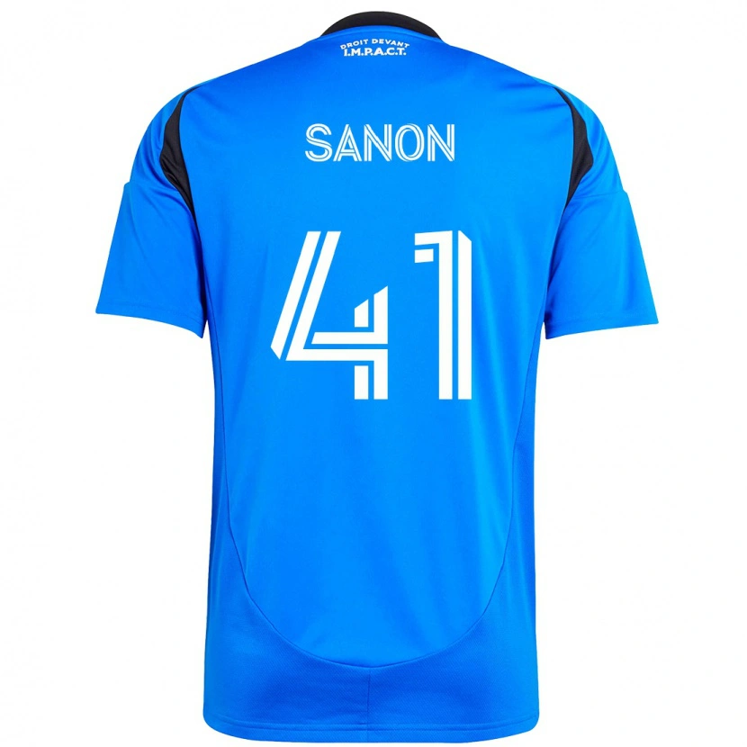 Danxen Kvinder Jérémy Sanon #41 Himmelblå Mørkeblå Hjemmebane Spillertrøjer 2025/26 Trøje T-Shirt