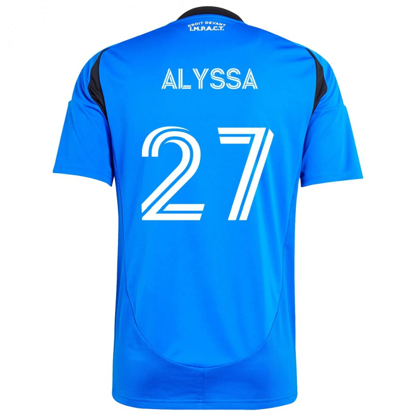 Danxen Kvinder Garreaud Alyssa #27 Himmelblå Mørkeblå Hjemmebane Spillertrøjer 2025/26 Trøje T-Shirt