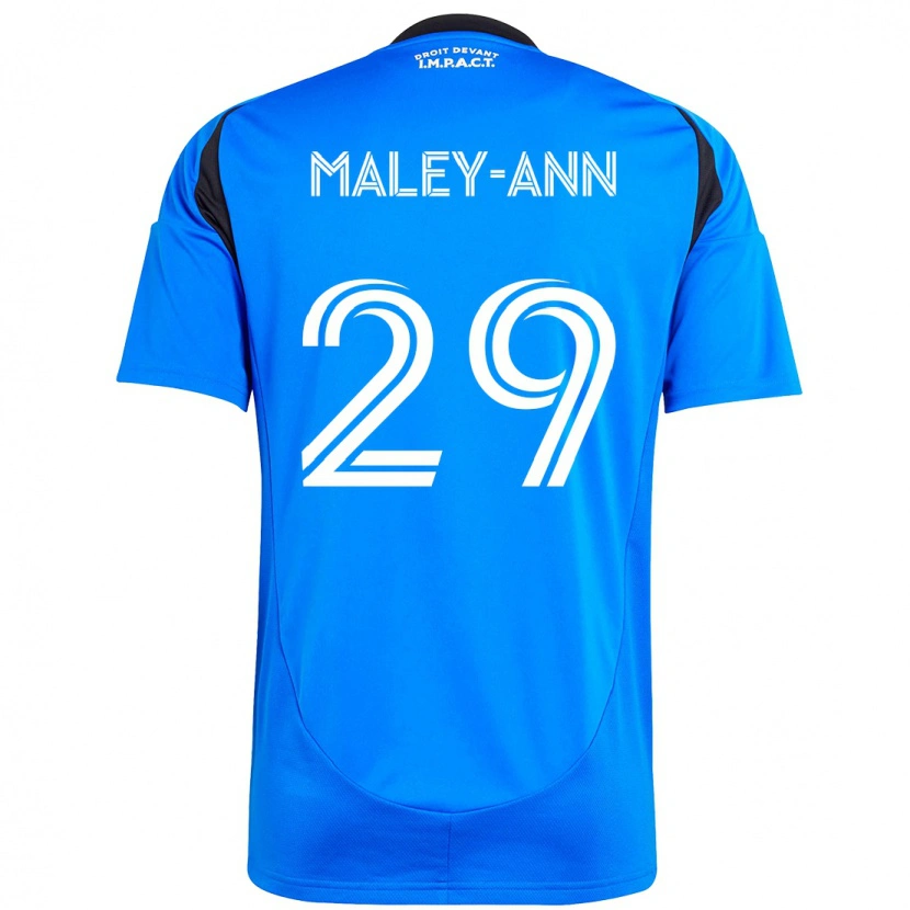 Danxen Kvinder Caron Maley-Ann #29 Himmelblå Mørkeblå Hjemmebane Spillertrøjer 2025/26 Trøje T-Shirt