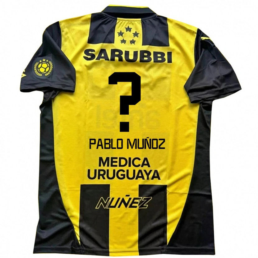Danxen Kvinder Juan Pablo Muñoz #0 Sort Gul Hjemmebane Spillertrøjer 2025/26 Trøje T-Shirt