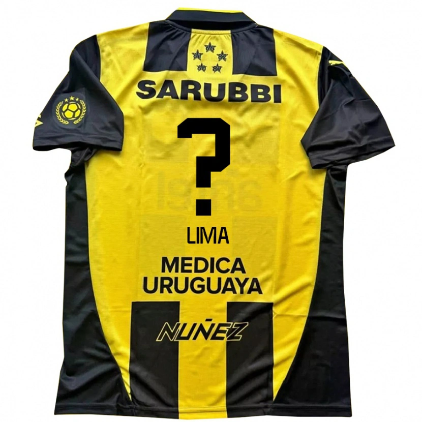 Danxen Kvinder Jhonatan Lima #0 Sort Gul Hjemmebane Spillertrøjer 2025/26 Trøje T-Shirt