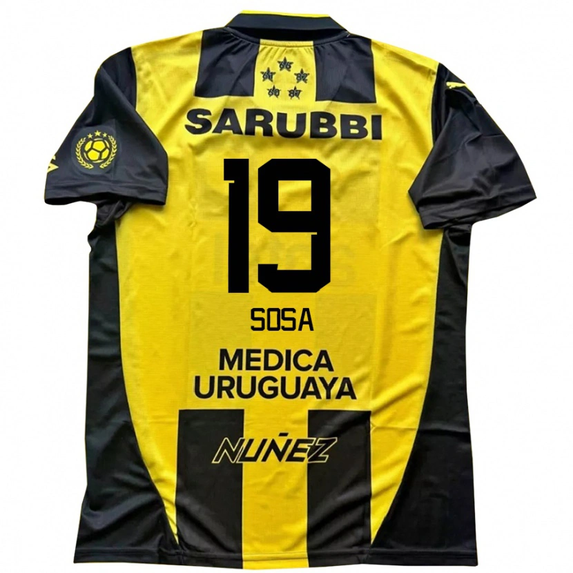 Danxen Kvinder Diego Sosa #19 Sort Gul Hjemmebane Spillertrøjer 2025/26 Trøje T-Shirt