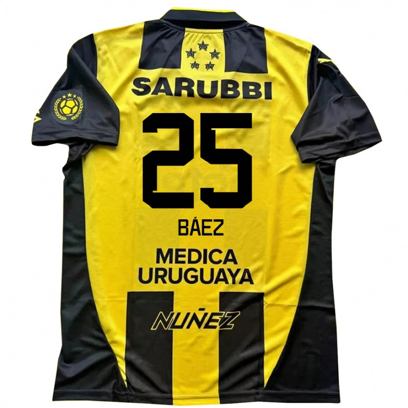 Danxen Kvinder Jaime Báez #25 Sort Gul Hjemmebane Spillertrøjer 2025/26 Trøje T-Shirt