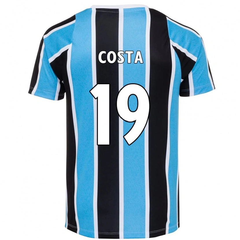 Danxen Kvinder Diego Costa #19 Hvid Blå Hjemmebane Spillertrøjer 2025/26 Trøje T-Shirt