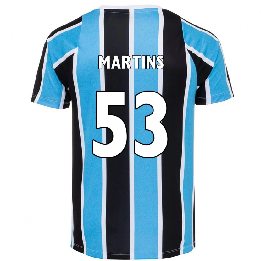 Danxen Kvinder Gustavo Martins #53 Hvid Blå Hjemmebane Spillertrøjer 2025/26 Trøje T-Shirt