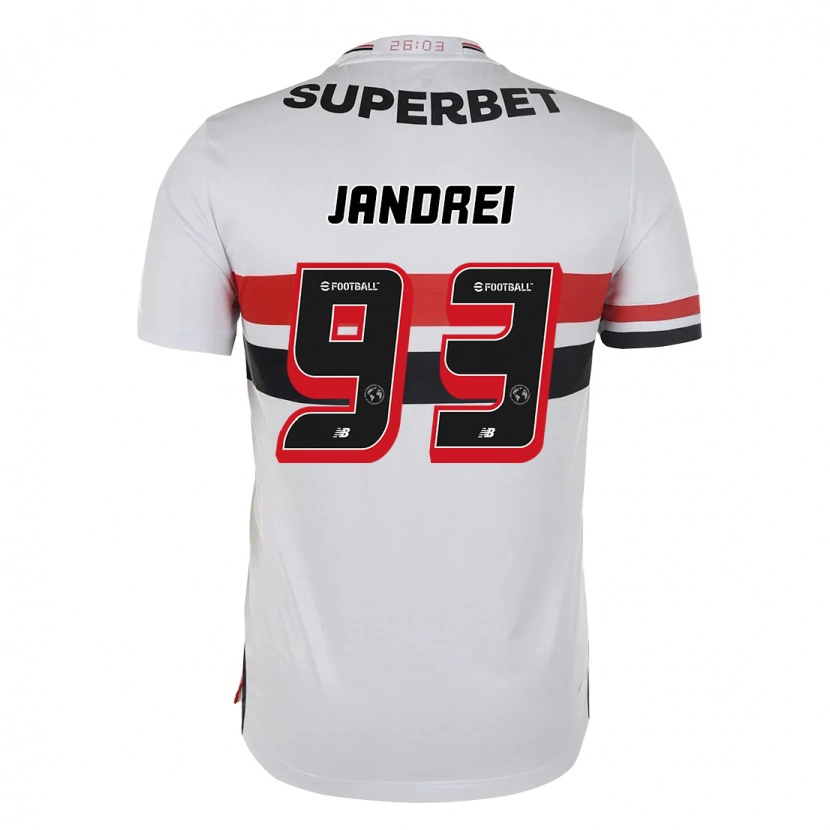 Danxen Kvinder Jandrei #93 Sort Rød Hjemmebane Spillertrøjer 2025/26 Trøje T-Shirt