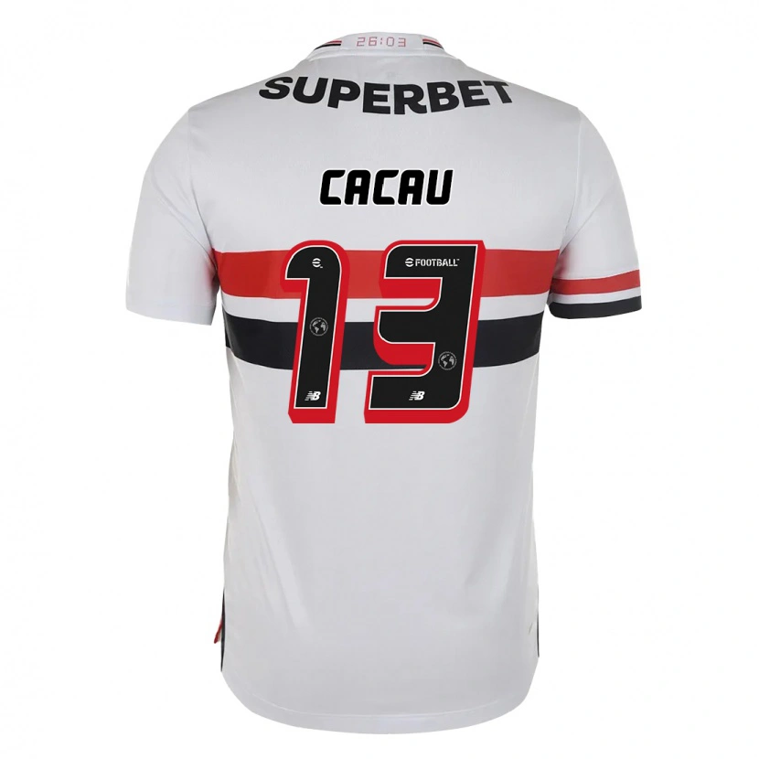 Danxen Kvinder Cacau #13 Sort Rød Hjemmebane Spillertrøjer 2025/26 Trøje T-Shirt