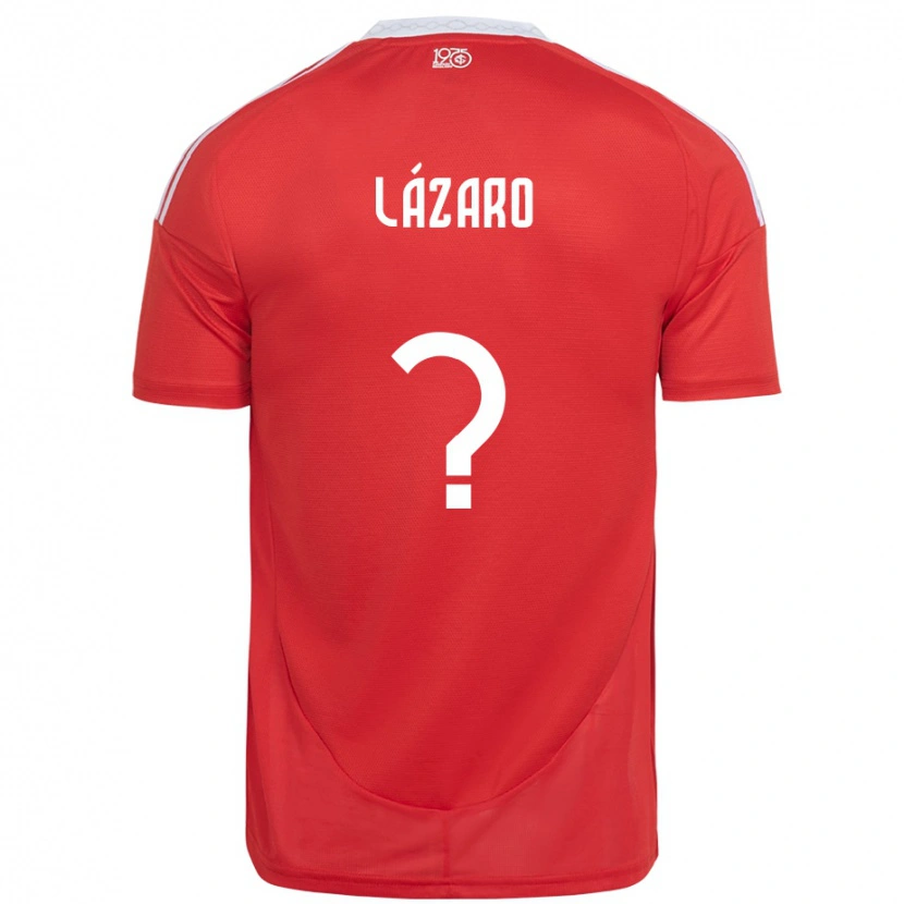 Danxen Kvinder Lázaro #0 Hvid Rød Hjemmebane Spillertrøjer 2025/26 Trøje T-Shirt