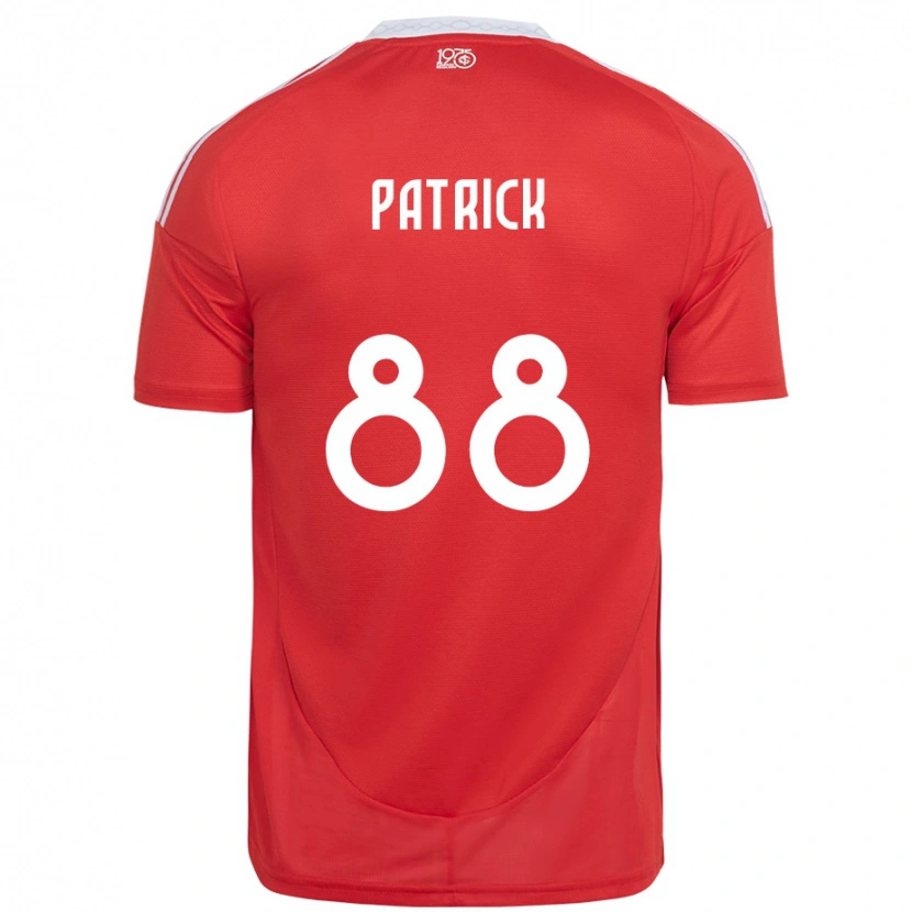 Danxen Kvinder Patrick #88 Rød Hvid Hjemmebane Spillertrøjer 2025/26 Trøje T-Shirt