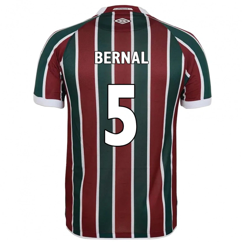 Danxen Kvinder Facundo Bernal #5 Hvid Grøn Maroon Hjemmebane Spillertrøjer 2025/26 Trøje T-Shirt