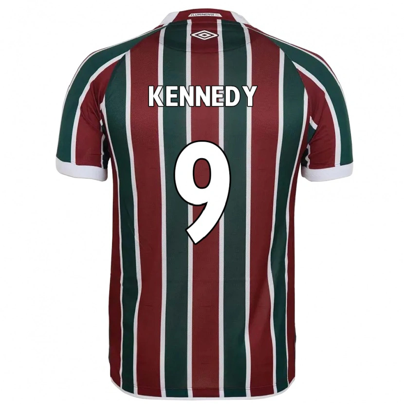 Danxen Kvinder John Kennedy #9 Hvid Grøn Maroon Hjemmebane Spillertrøjer 2025/26 Trøje T-Shirt