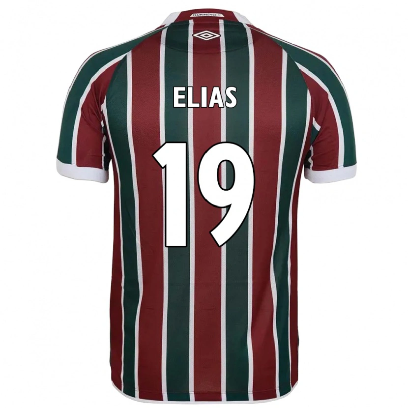 Danxen Kvinder Kauã Elias #19 Hvid Grøn Maroon Hjemmebane Spillertrøjer 2025/26 Trøje T-Shirt