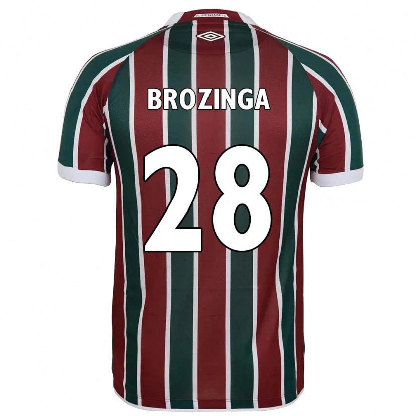 Danxen Kvinder Nay Brozinga #28 Hvid Grøn Maroon Hjemmebane Spillertrøjer 2025/26 Trøje T-Shirt