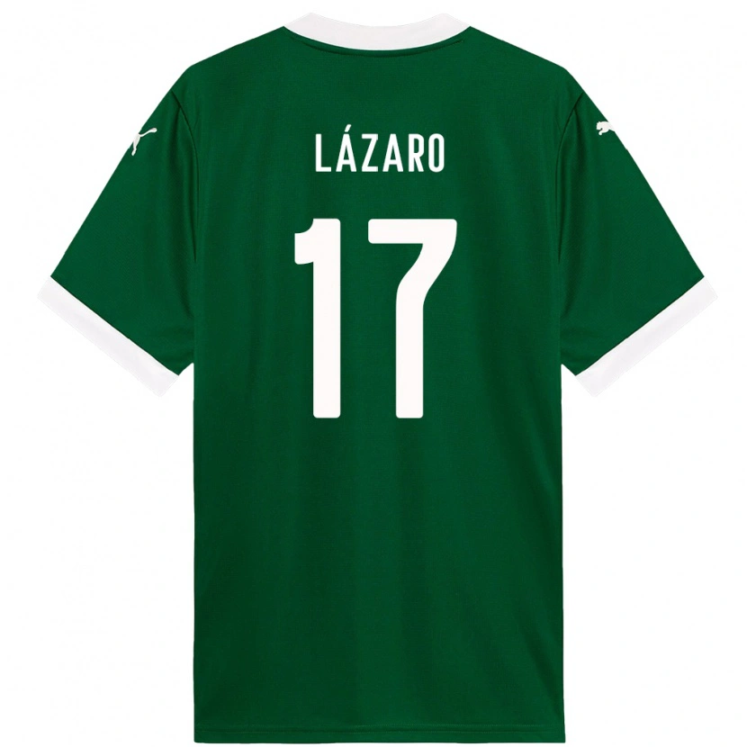 Danxen Kvinder Lazaro #17 Hvid Grøn Hjemmebane Spillertrøjer 2025/26 Trøje T-Shirt