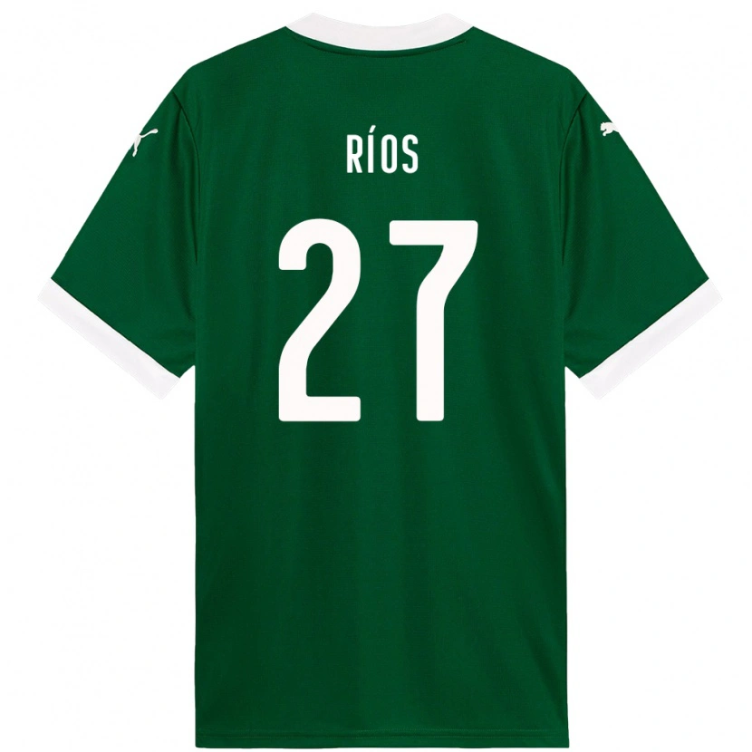Danxen Kvinder Richard Ríos #27 Hvid Grøn Hjemmebane Spillertrøjer 2025/26 Trøje T-Shirt