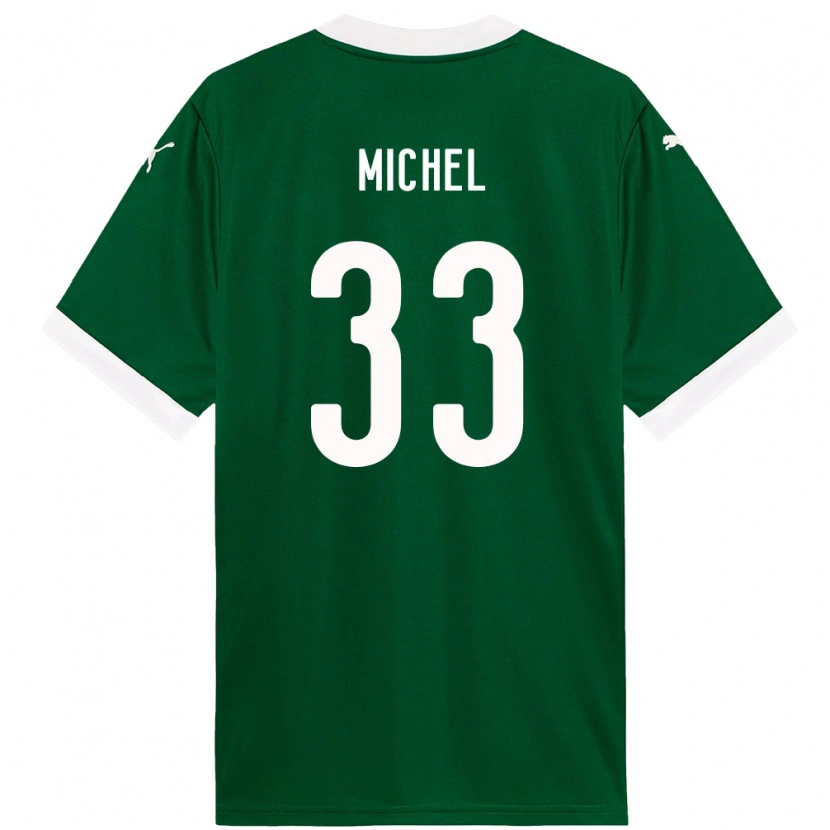 Danxen Kvinder Michel #33 Hvid Grøn Hjemmebane Spillertrøjer 2025/26 Trøje T-Shirt