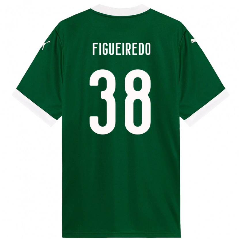 Danxen Kvinder Figueiredo #38 Hvid Grøn Hjemmebane Spillertrøjer 2025/26 Trøje T-Shirt