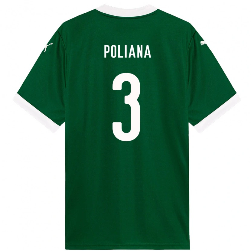 Danxen Kvinder Poliana #3 Hvid Grøn Hjemmebane Spillertrøjer 2025/26 Trøje T-Shirt