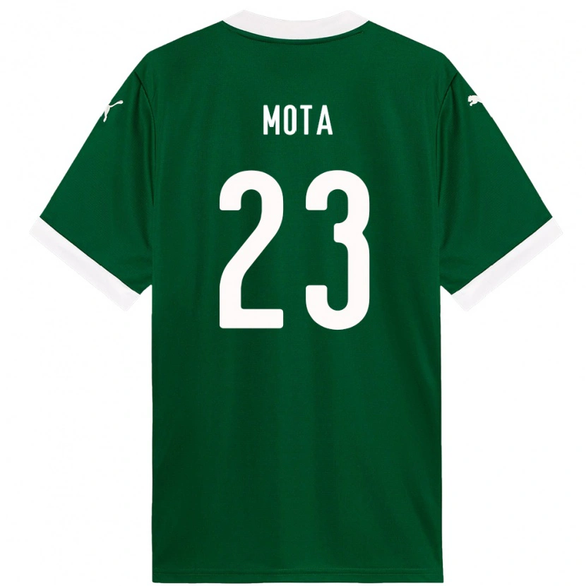 Danxen Kvinder Flávia Mota #23 Hvid Grøn Hjemmebane Spillertrøjer 2025/26 Trøje T-Shirt