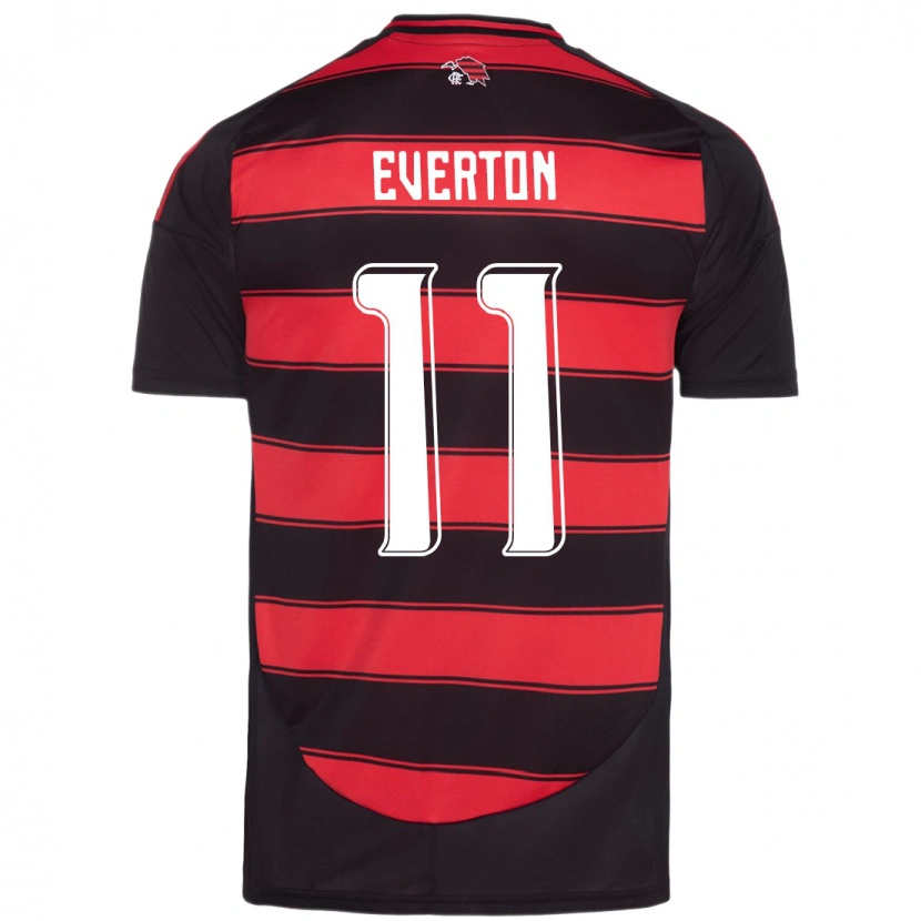 Danxen Kvinder Everton #11 Hvid Rød Hjemmebane Spillertrøjer 2025/26 Trøje T-Shirt