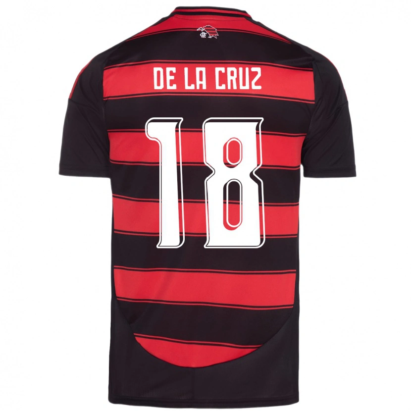 Danxen Kvinder Nicolás De La Cruz #18 Hvid Rød Hjemmebane Spillertrøjer 2025/26 Trøje T-Shirt