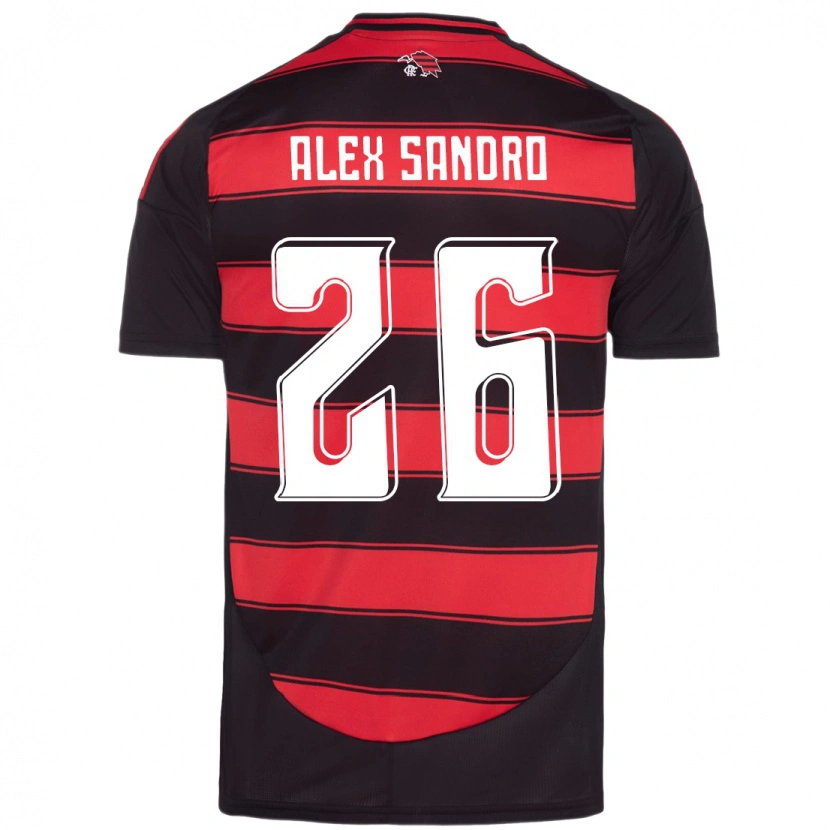 Danxen Kvinder Alex Sandro #26 Hvid Rød Hjemmebane Spillertrøjer 2025/26 Trøje T-Shirt