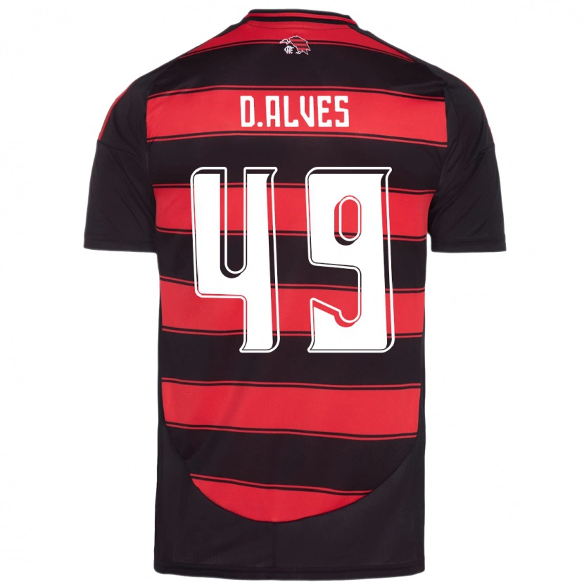 Danxen Kvinder Dyogo Alves #49 Hvid Rød Hjemmebane Spillertrøjer 2025/26 Trøje T-Shirt