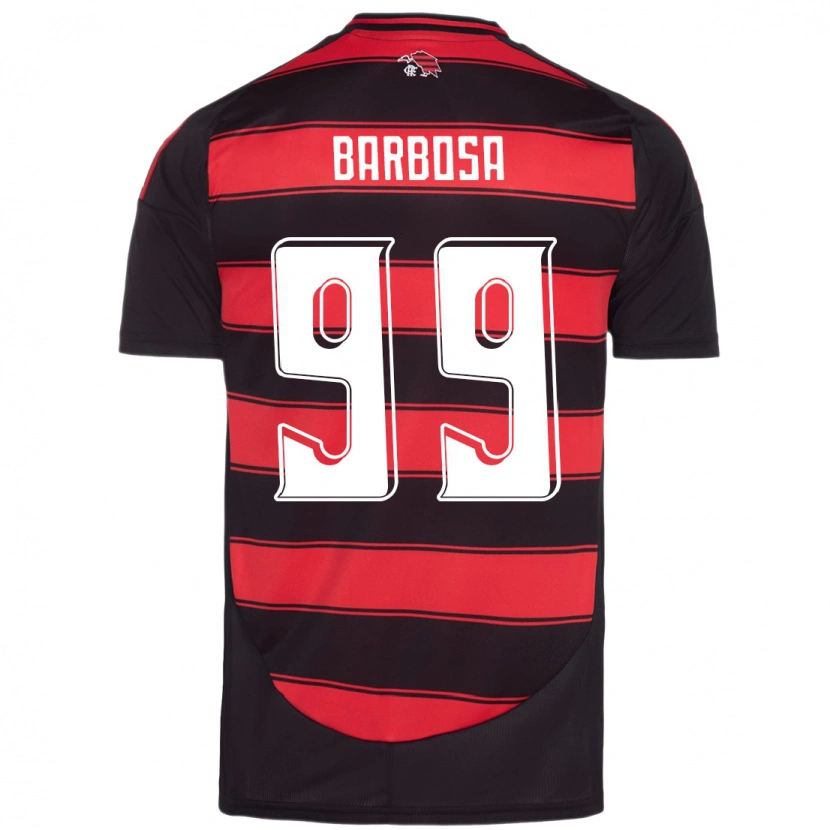 Danxen Kvinder Gabriel Barbosa #99 Hvid Rød Hjemmebane Spillertrøjer 2025/26 Trøje T-Shirt