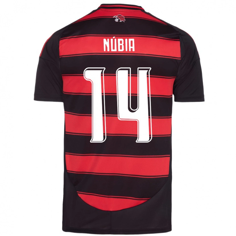 Danxen Kvinder Núbia #14 Hvid Rød Hjemmebane Spillertrøjer 2025/26 Trøje T-Shirt