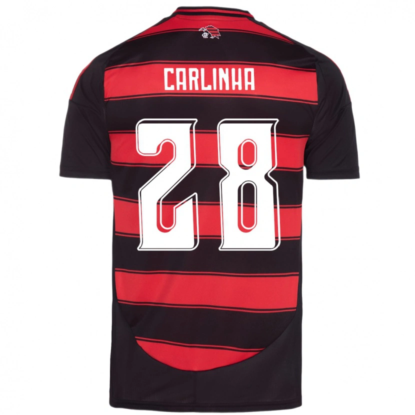 Danxen Kvinder Carlinha #28 Hvid Rød Hjemmebane Spillertrøjer 2025/26 Trøje T-Shirt
