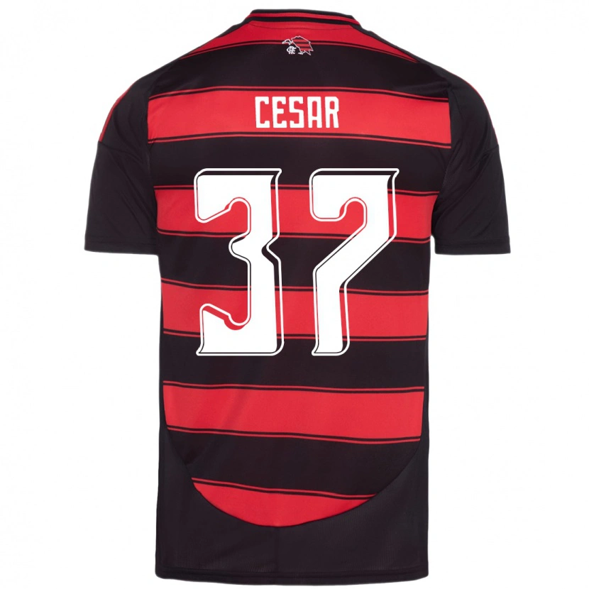 Danxen Kvinder Cesar #37 Hvid Rød Hjemmebane Spillertrøjer 2025/26 Trøje T-Shirt