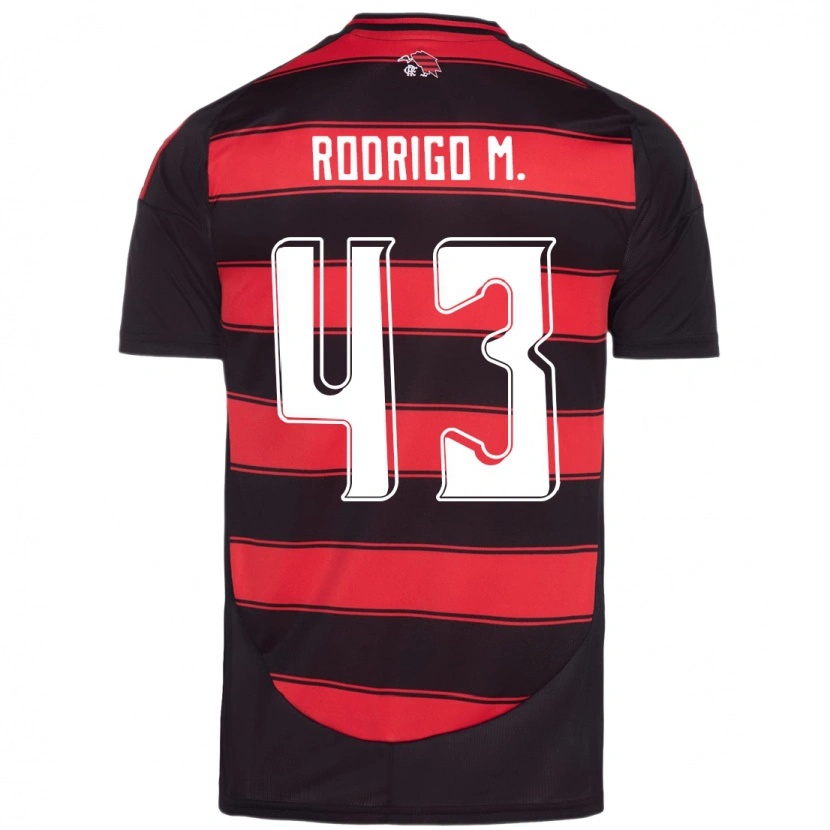 Danxen Kvinder Rodrigo Muniz #43 Hvid Rød Hjemmebane Spillertrøjer 2025/26 Trøje T-Shirt