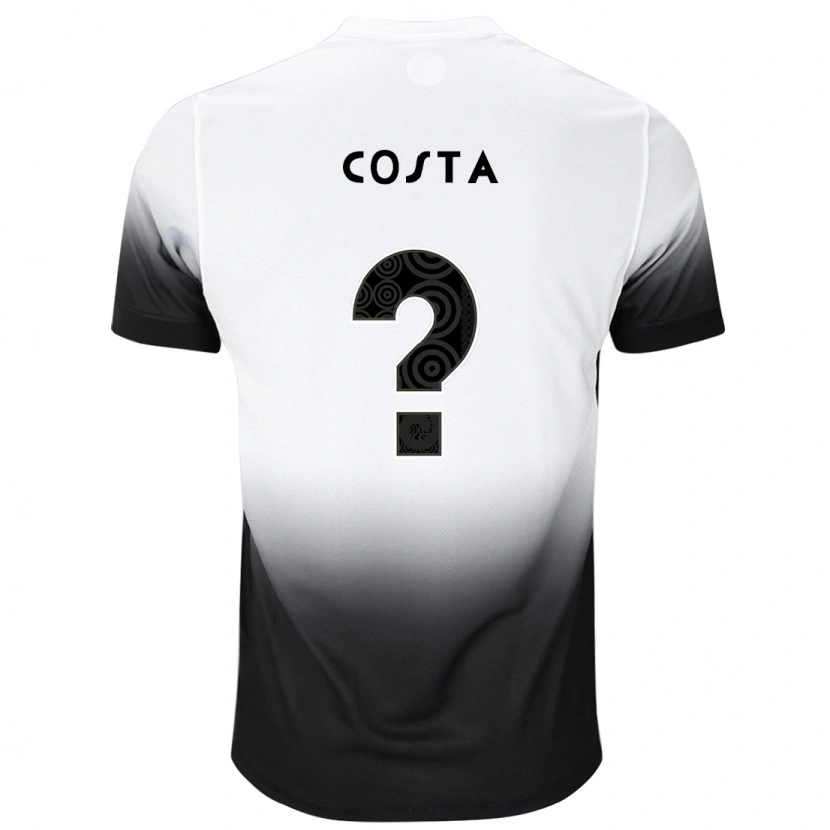 Danxen Kvinder Jesse Costa #0 Sort Hvid Hjemmebane Spillertrøjer 2025/26 Trøje T-Shirt