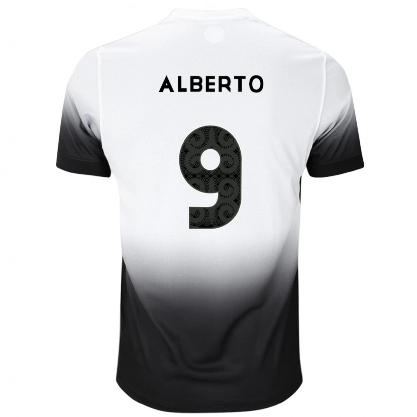 Danxen Kvinder Yuri Alberto #9 Hvid Sort Hjemmebane Spillertrøjer 2025/26 Trøje T-Shirt