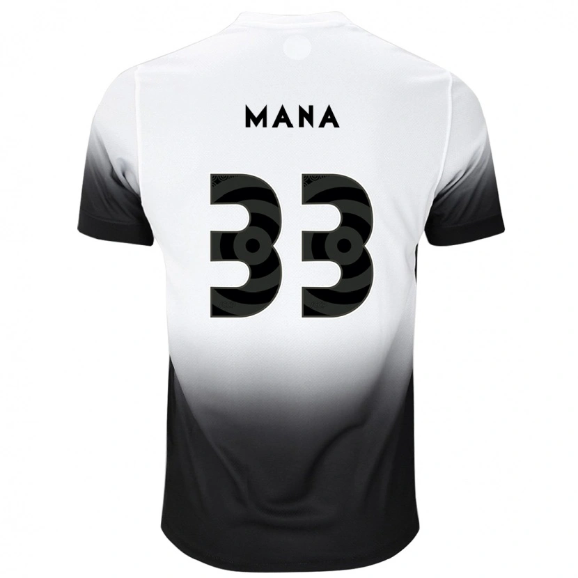 Danxen Kvinder Léo Mana #33 Sort Hvid Hjemmebane Spillertrøjer 2025/26 Trøje T-Shirt