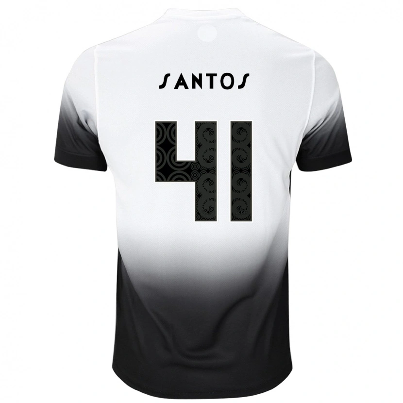 Danxen Kvinder Renato Santos #41 Sort Hvid Hjemmebane Spillertrøjer 2025/26 Trøje T-Shirt