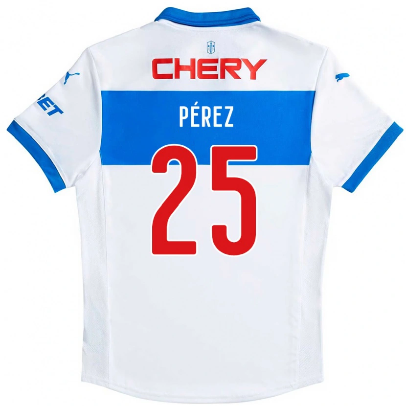 Danxen Kvinder Sebastián Pérez #25 Royal Blå Hvid Hjemmebane Spillertrøjer 2025/26 Trøje T-Shirt