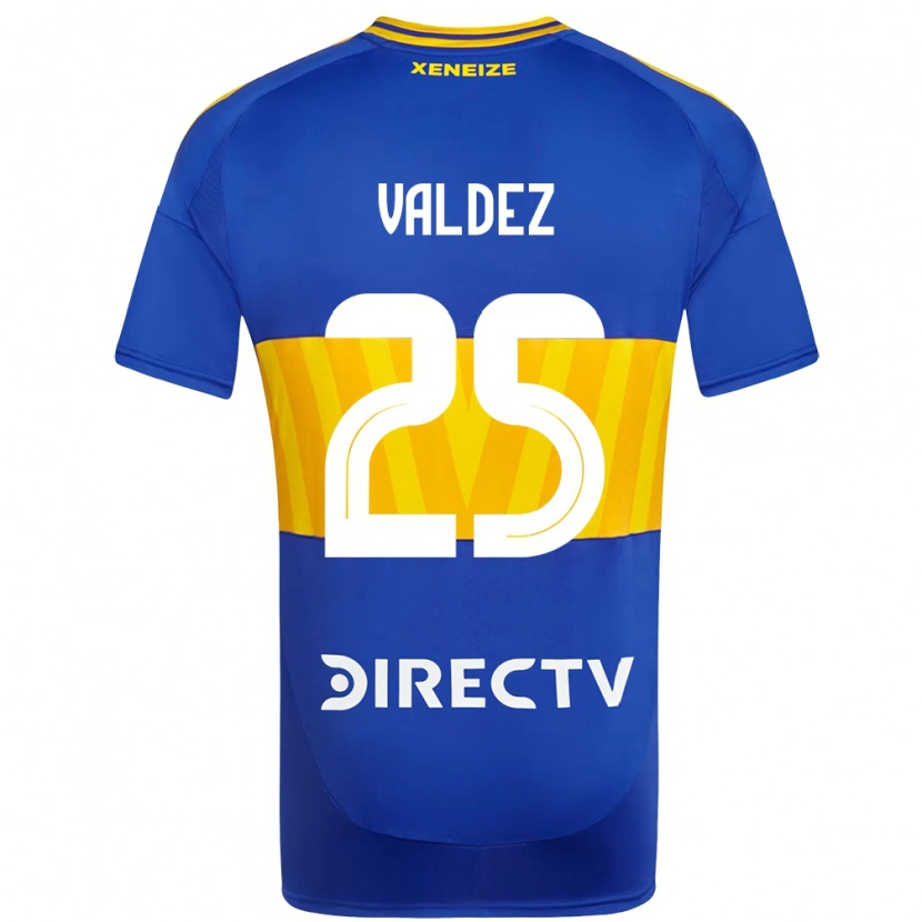 Danxen Kvinder Bruno Valdez #25 Hvid Blå Hjemmebane Spillertrøjer 2025/26 Trøje T-Shirt