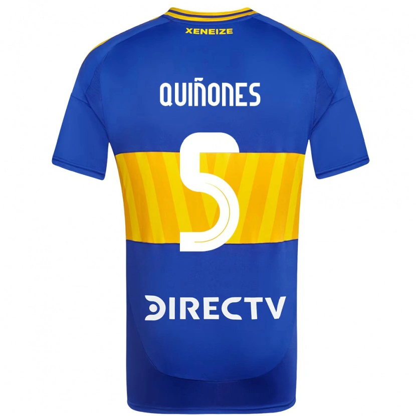 Danxen Kvinder Florencia Quiñones #5 Hvid Blå Hjemmebane Spillertrøjer 2025/26 Trøje T-Shirt
