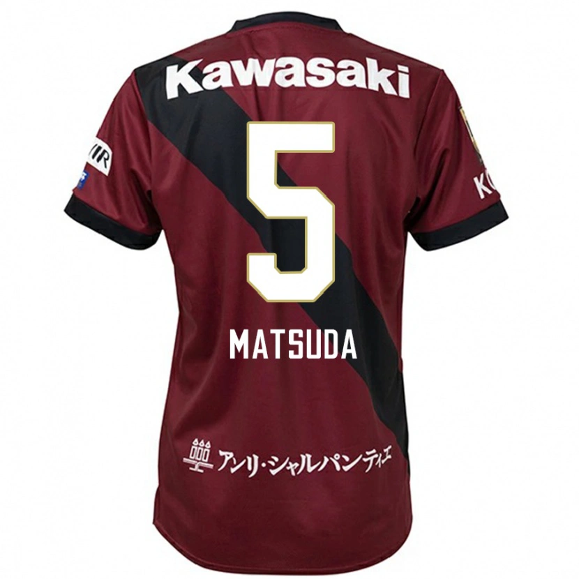 Danxen Kvinder Shido Matsuda #5 Hvid Sort Hjemmebane Spillertrøjer 2025/26 Trøje T-Shirt