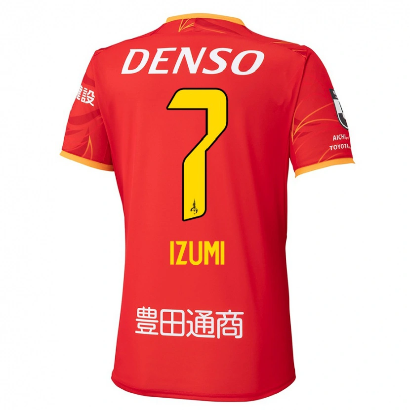 Danxen Kvinder Ryuji Izumi #7 Hvid Rød Hjemmebane Spillertrøjer 2025/26 Trøje T-Shirt